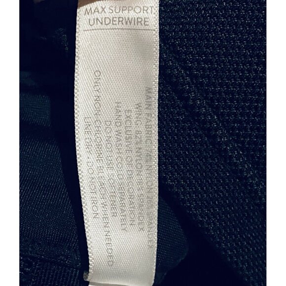 LIVI Sports Bra Womens 46DD Gray Black Max Support Underwire Wicking Workout - Picture 7 of 7